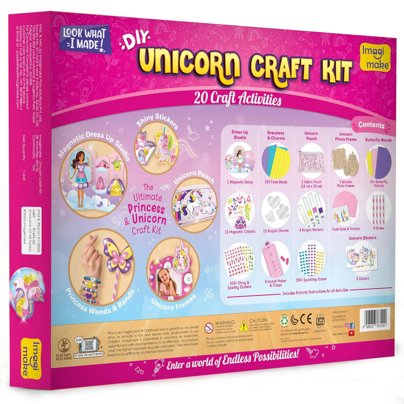 Imagimake Unicorn Craft Kit | 20+Mess Free Activities