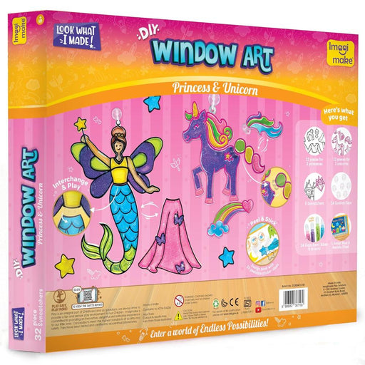 Imagimake Window Art Princess & Unicorn-Arts & Crafts-Imagimake-Toycra