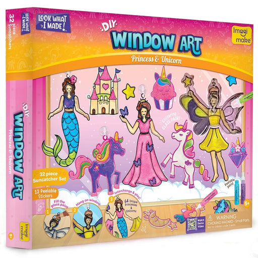 Imagimake Window Art Princess & Unicorn-Arts & Crafts-Imagimake-Toycra