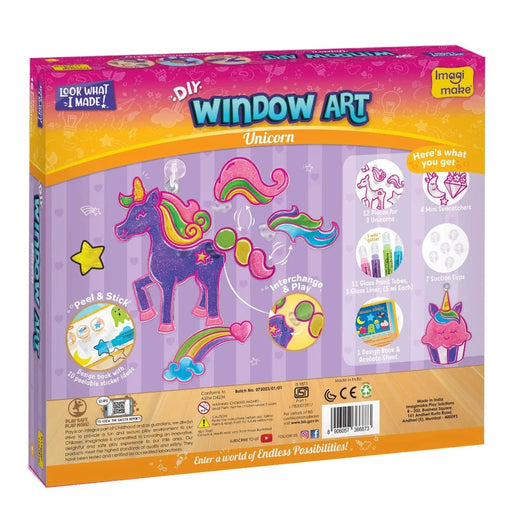 Imagimake Window Art - Unicorn-Arts & Crafts-Imagimake-Toycra