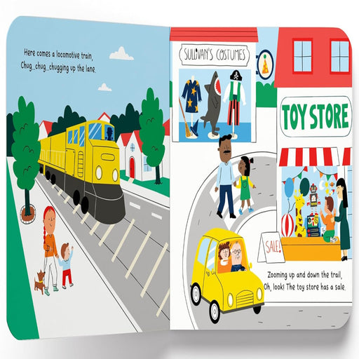 In My Car Up, Down And All Around The Town-Board Book-WH-Toycra