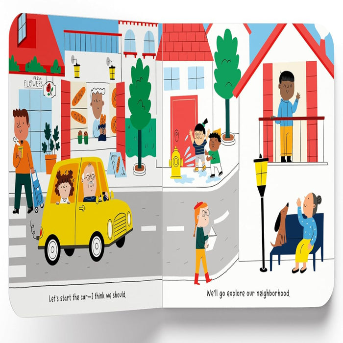 In My Car Up, Down And All Around The Town-Board Book-WH-Toycra