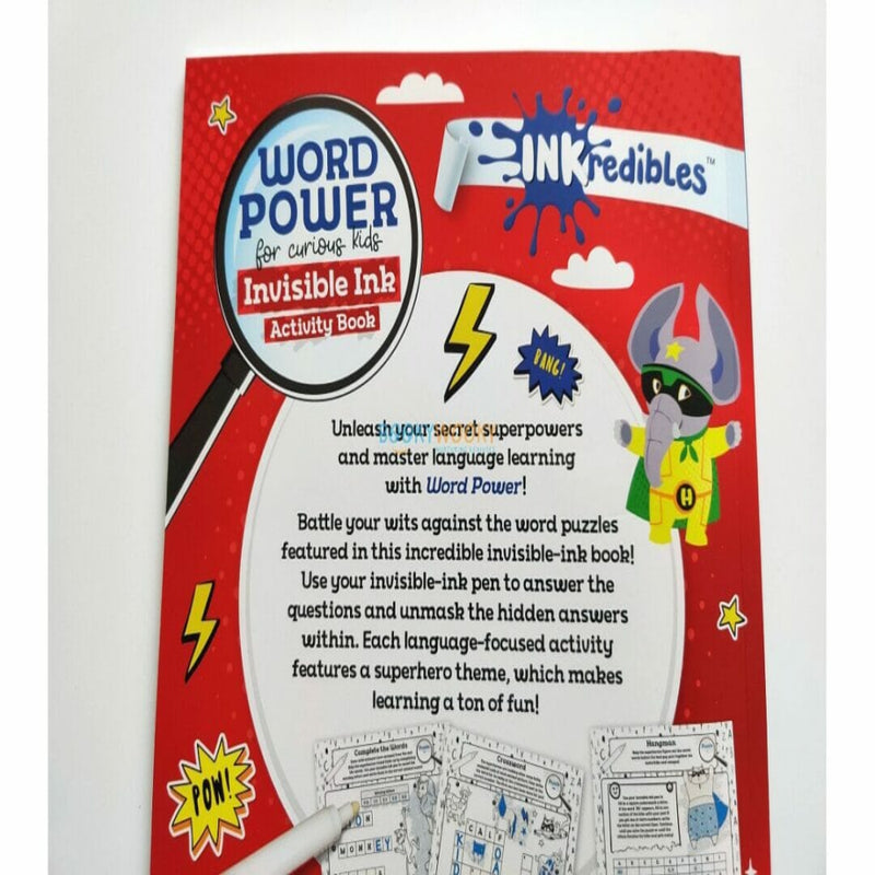 Inkredibles: Word Power Invisible Ink Activity Book