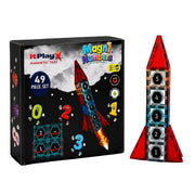 ItPlay Magnetic Tiles Magni Numbers 49 Piece Set