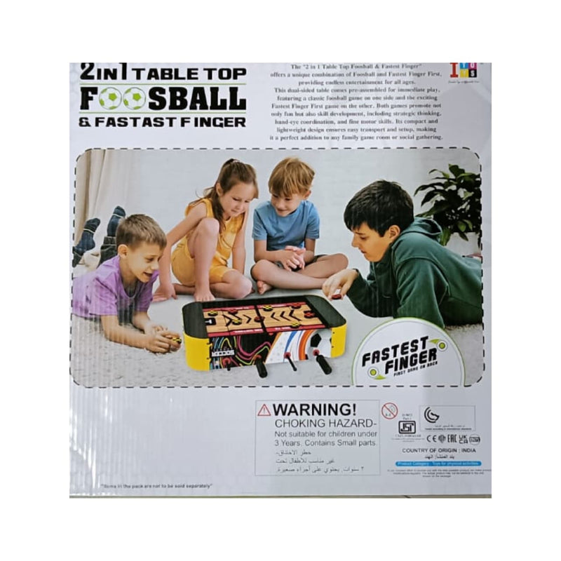 Itoys 2 In 1 Table Top Foosball & Fast Finger