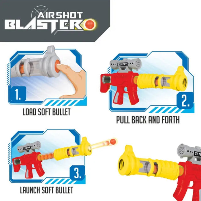 Itoys Airshot Blaster Gun (Colour May Vary) | Toy Gun-Action & Toy Figures-Itoys-Toycra