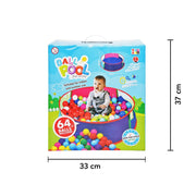 Itoys Ball Pool With 64 Balls Round Tent -Multicolor