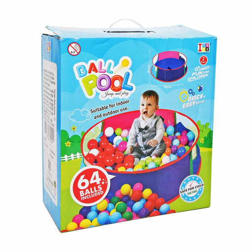 Itoys Ball Pool With 64 Balls Round Tent -Multicolor-Outdoor Toys-Itoys-Toycra