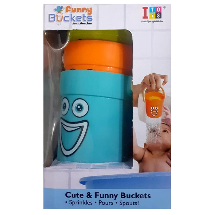 Itoys Cute And Funny Buckets For Kids -Pack of 3 Pcs-Pretend Play-Itoys-Toycra