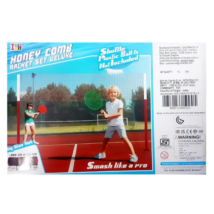 Itoys Honey comb Racket Set Deluxe-Outdoor Toys-Itoys-Toycra