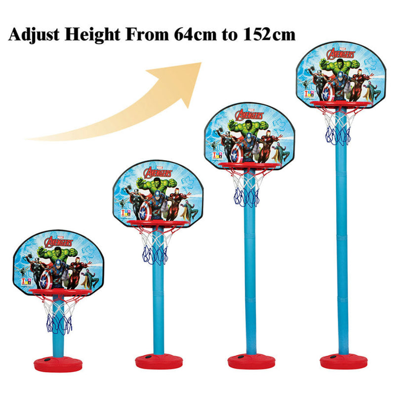 Itoys Marvel Avengers Height Adjustable Shooting Champ Basketball Set for Kids