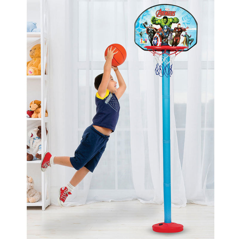Itoys Marvel Avengers Height Adjustable Shooting Champ Basketball Set for Kids