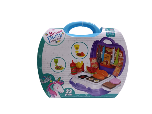 Itoys Snack Party Set Suitcase - Unicorn-Pretend Play-Itoys-Toycra