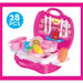 Itoys Suitcase Kitchen Set Barbie - Multi colour-Pretend Play-Itoys-Toycra