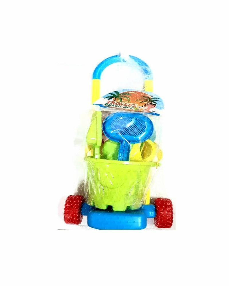 Itoys Trolley Beach Set 10 Pcs - Multicolor