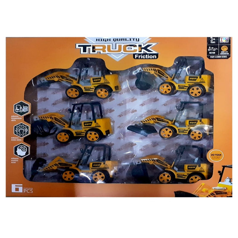 Itoys Truck Friction Toy - Set Of 6 Pcs