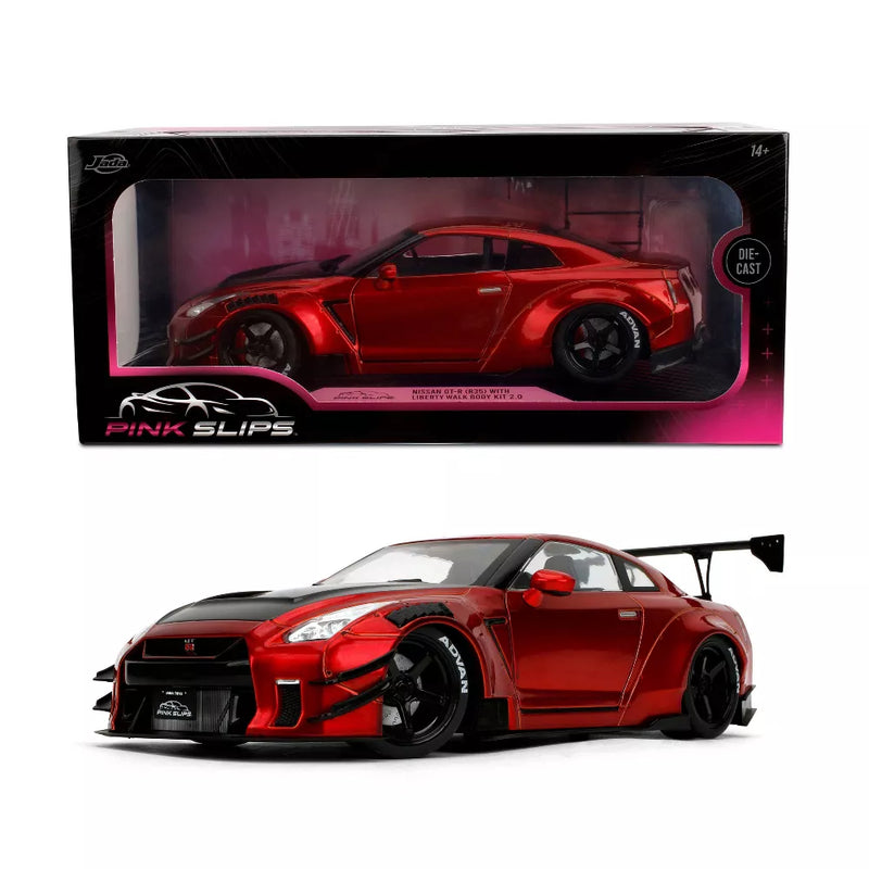 Jada Pink Slips Nissan GT-R (R35) with Liberty Walk Body Kit 2.0 1/18th Scale Die-Cast Vehicle