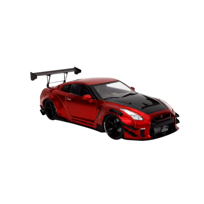 Jada Pink Slips Nissan GT-R (R35) with Liberty Walk Body Kit 2.0 1/18th Scale Die-Cast Vehicle-Vehicles-Jada-Toycra