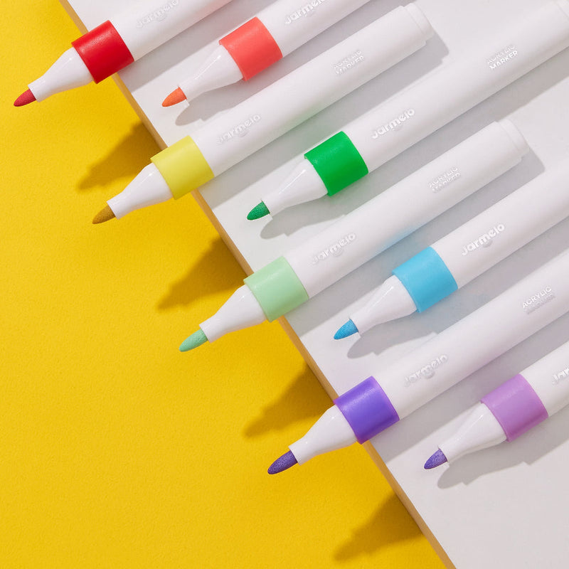 Jar Melo Acrylic Paint Markers With Bag- 36 Colors