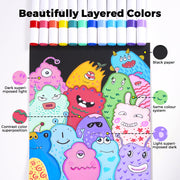 Jar Melo Acrylic Paint Markers With Bag- 36 Colors
