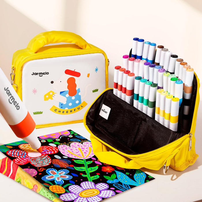 Jar Melo Acrylic Paint Markers With Bag- 36 Colors