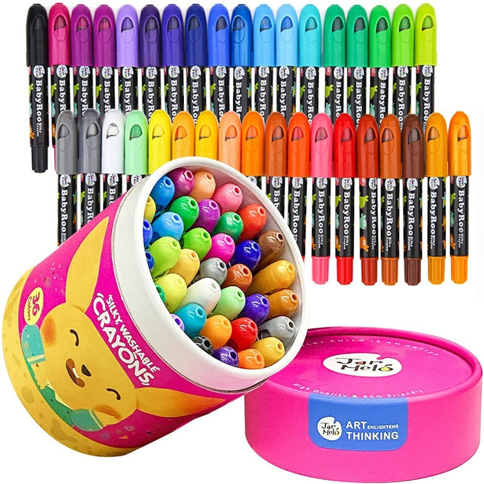 Toddler Crayons, 18 Colors Non Toxic Crayons for Kids Ages 2-4, Easy to  Hold Jumbo Crayons for Kids, Safe for Babies and Children 