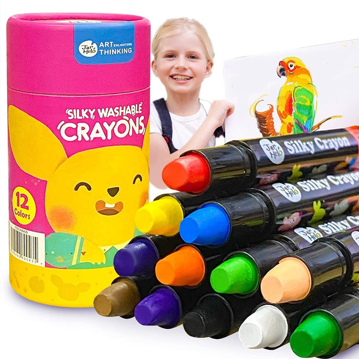Jar Melo Baby Roo Silky Washable Crayon-Arts & Crafts-Jarmelo-Toycra