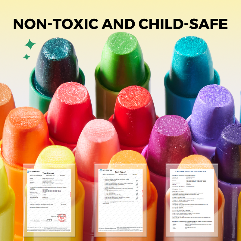 Jar Melo Dreamy Glitter Washable Crayons