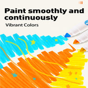 Jar Melo Dual-Tip Washable Markers: 24 Colours