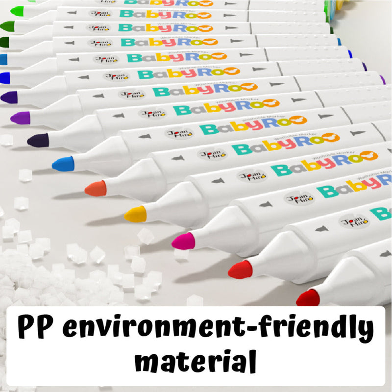 Jar Melo Dual-Tip Washable Markers: 24 Colours