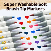Jar Melo Dual-Tip Washable Markers: 24 Colours