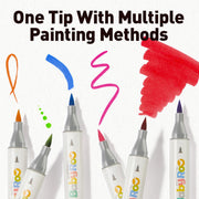 Jar Melo Dual-Tip Washable Markers: 24 Colours