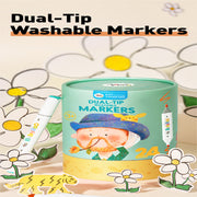 Jar Melo Dual-Tip Washable Markers: 24 Colours