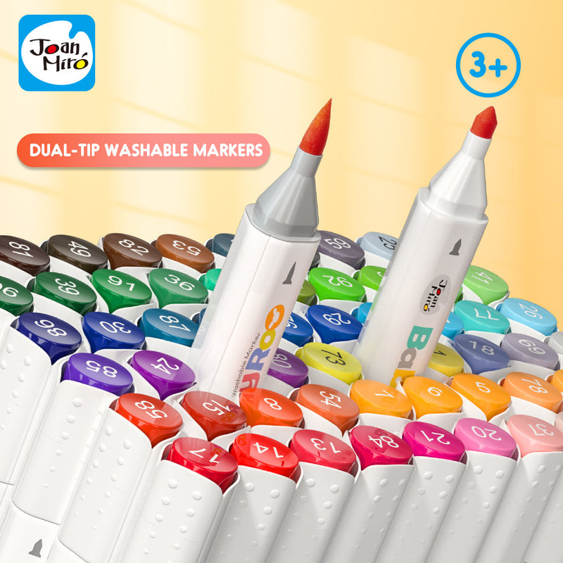 Jar Melo Dual-Tip Washable Markers: 24 Colours