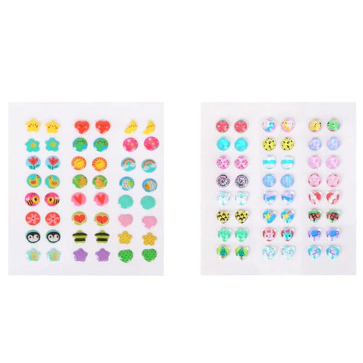 Children Sticker Earrings 3D Gems Girls Sticky Earrings SelfAdhesive  Glitter Craft Crystal Nail Decoration Makeup Stickers