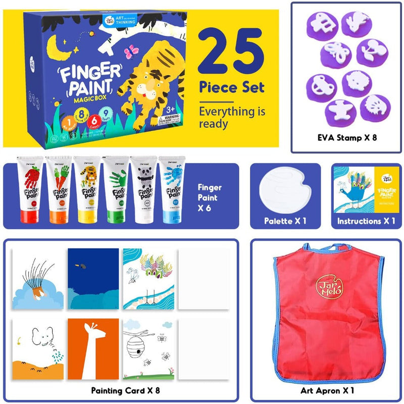 Jar Melo Finger Paint Magic Box