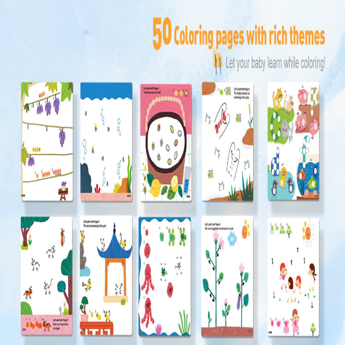 Jar Melo Finger Painting- A Lively Forest Book — Toycra