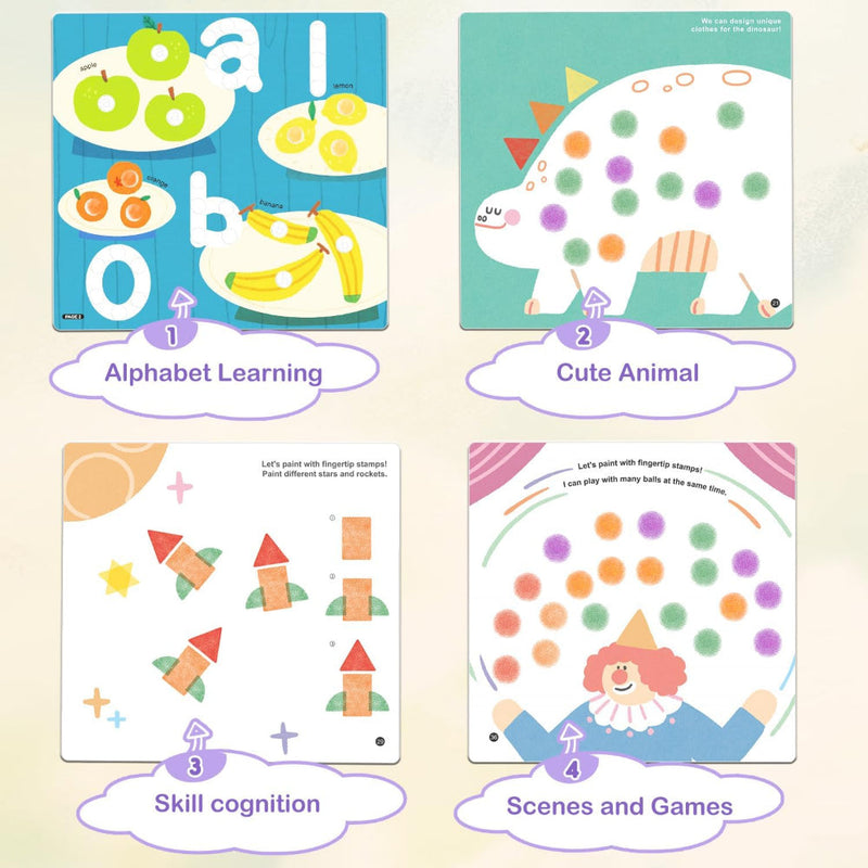 Jar Melo Finger Painting Stamp Fun Book