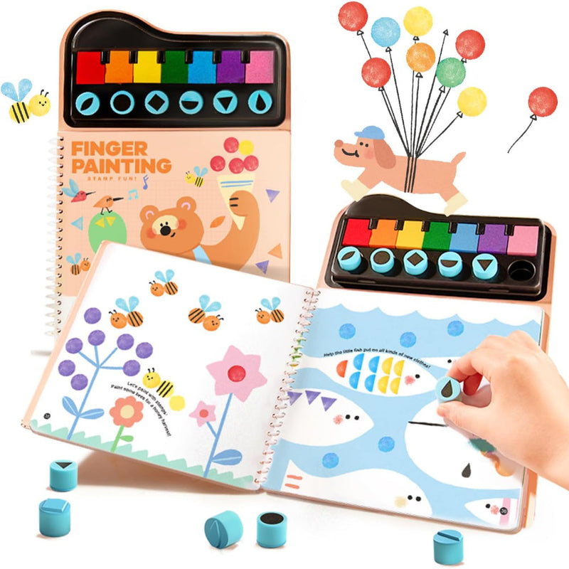 Jar Melo Finger Painting Stamp Fun Book