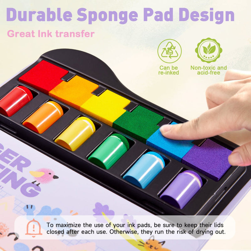 Jar Melo Finger Painting Stamp Fun Book