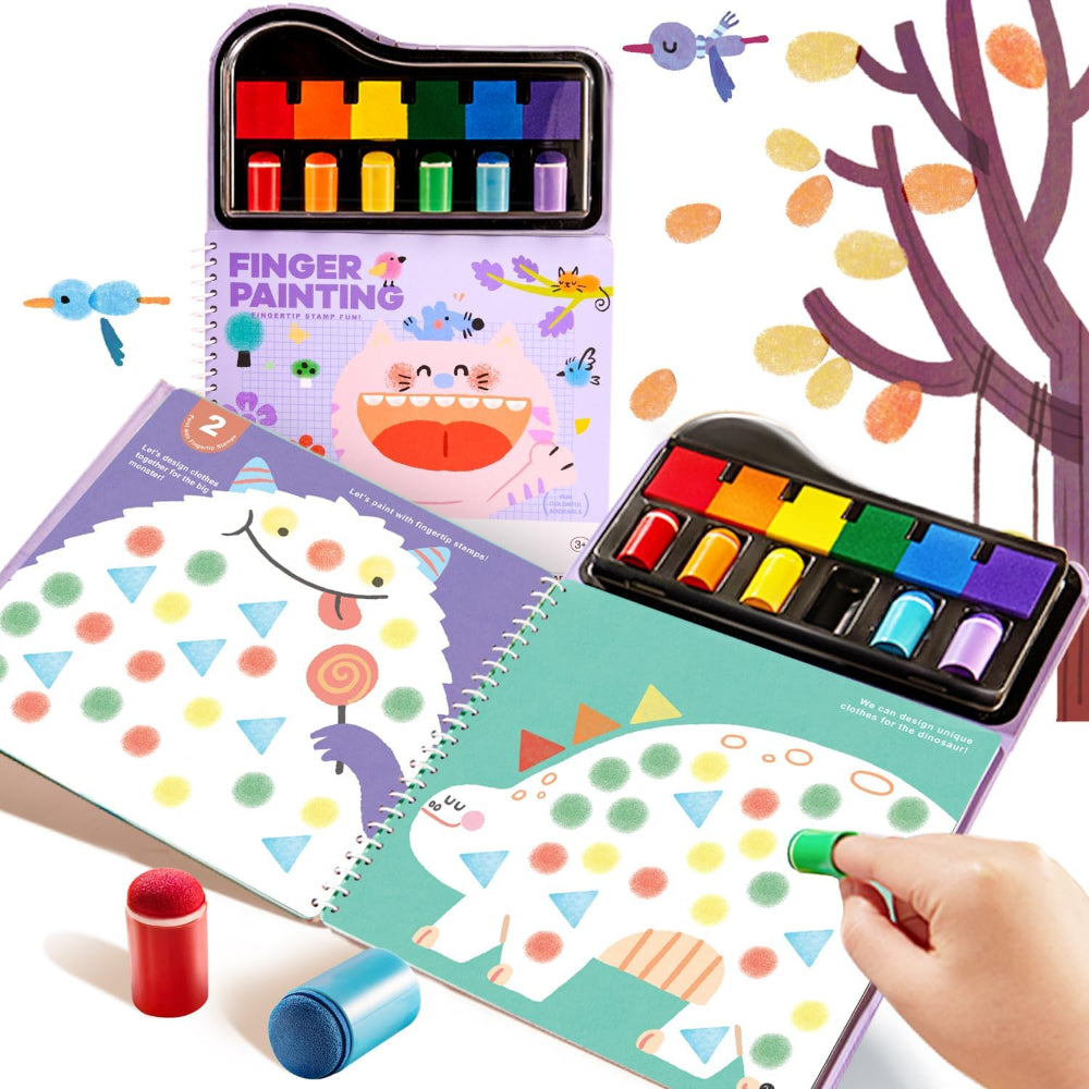 Fingerpaints For Kids Ages 3-5 MIROLA KIDS Mess Free Fingerprint