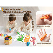 Jar Melo Key Shaped Beeswax Crayons