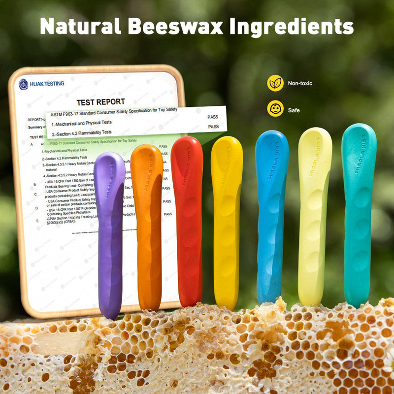 Jar Melo Mess Free Easy Grip Beeswax Crayons