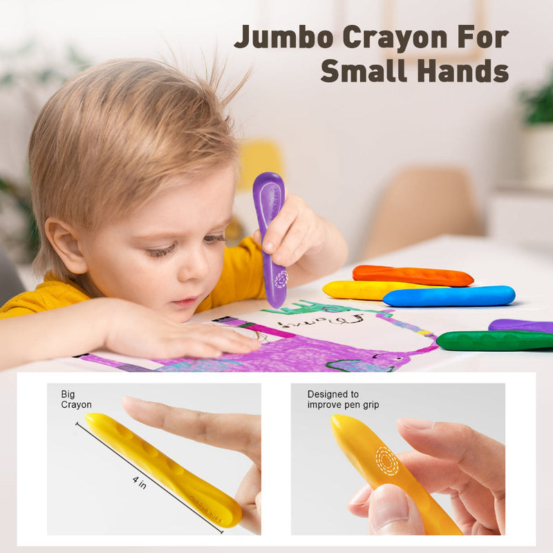 Jar Melo Mess Free Easy Grip Beeswax Crayons