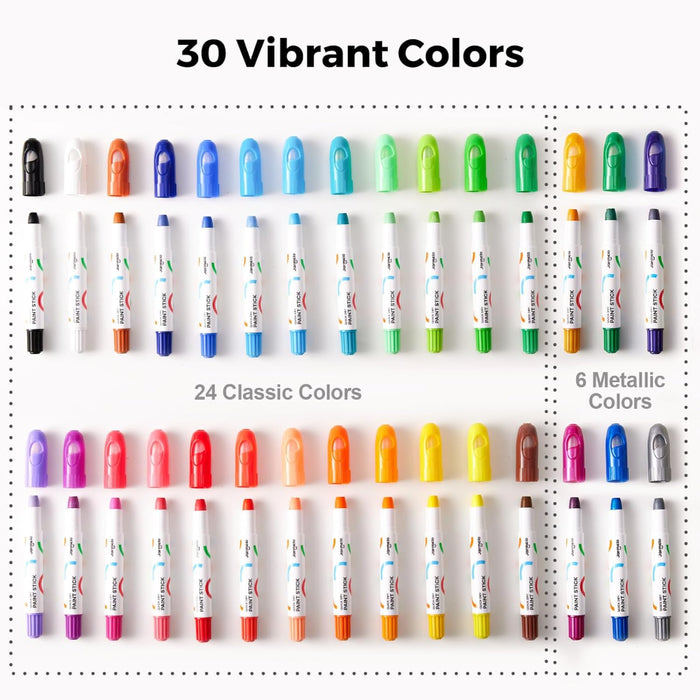 Jar Melo Paint Sticks - 30 Colors-Arts & Crafts-Jarmelo-Toycra