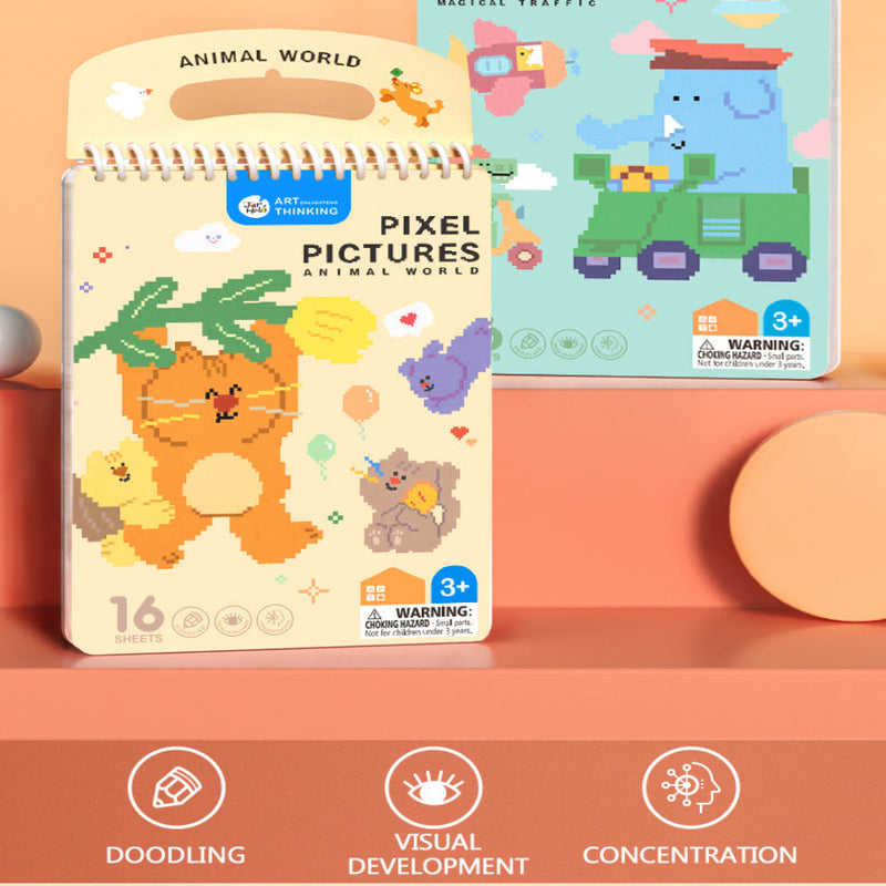 Jar Melo Pixel Pictures Colouring Books