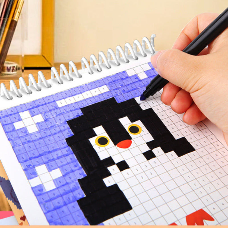 Jar Melo Pixel Pictures Colouring Books