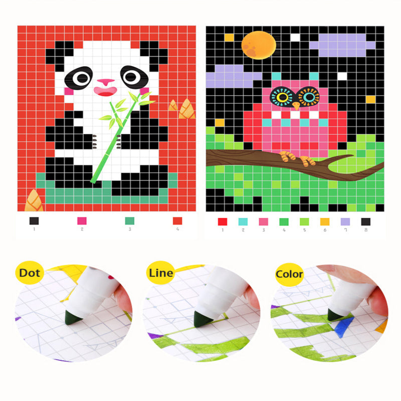 Jar Melo Pixel Pictures Colouring Books
