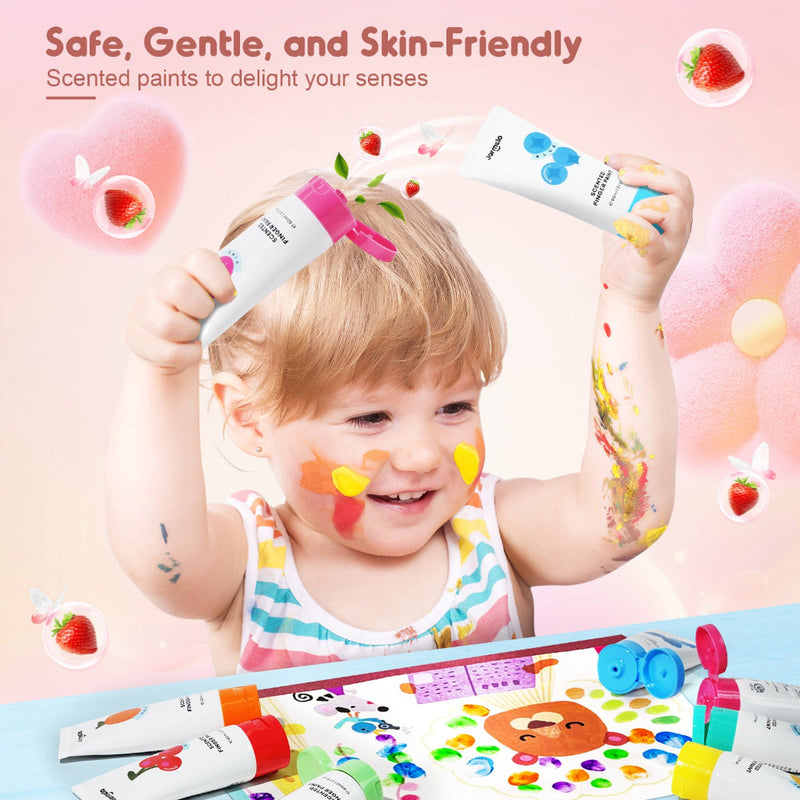Jar Melo Scented Finger Paint-8 colors