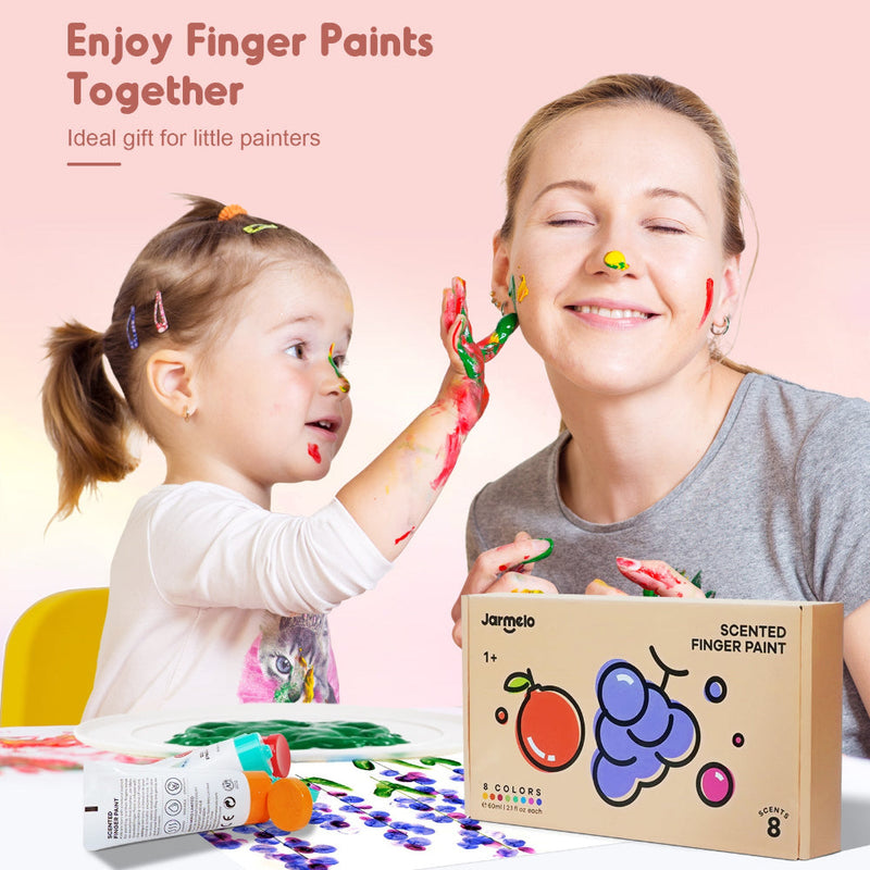 Jar Melo Scented Finger Paint-8 colors